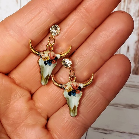 Rose of Texas Southwest Earrings - Picture 3 of 4